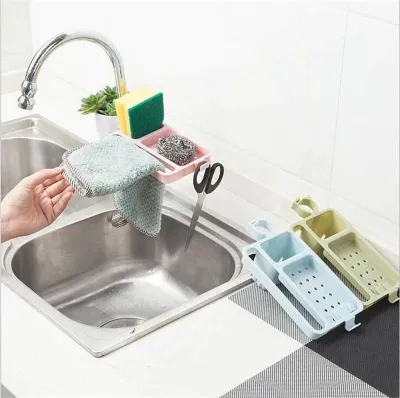 Household Kitchen Faucet Sponge Sink Organizer 